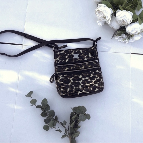 Style & Co Leopard Print Zipper Cross Body Bag - Picture 1 of 7